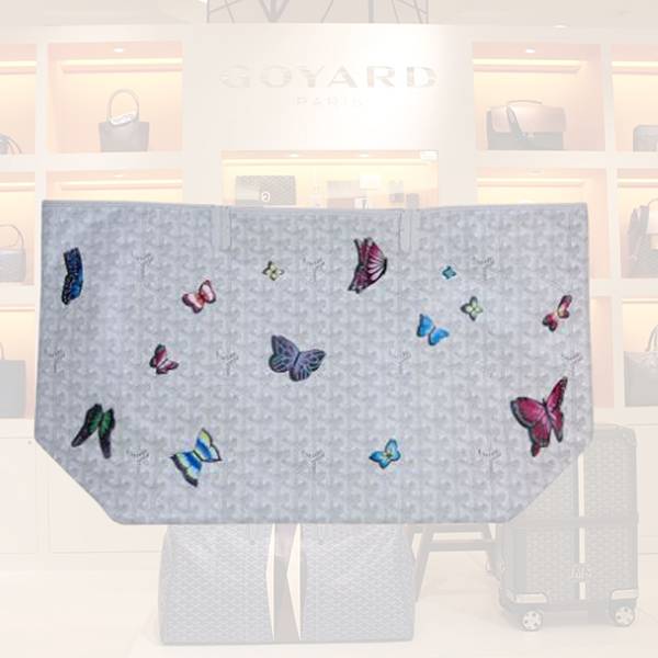 【ゴヤール】Butterfly ホワイト ハンドバッグ偽物